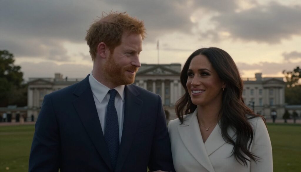 Prince Harry and Meghan Markle celebrating their 8th wedding anniversary