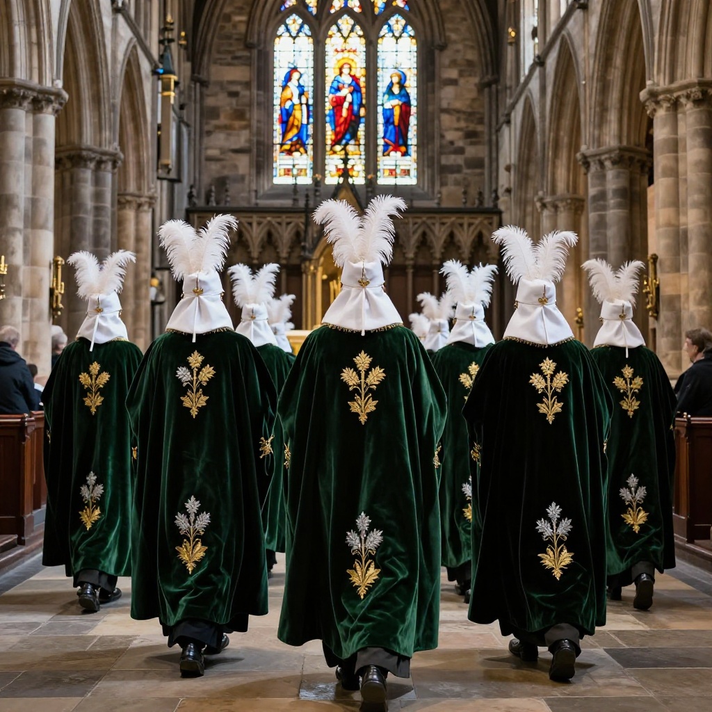 Order of the Thistle ceremony at St Giles' Cathedral with King Charles and newly appointed Knights