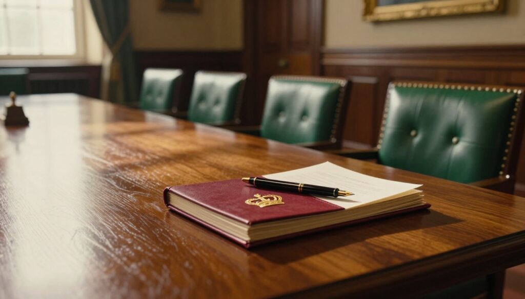 Official Royal Property Finances Audit 2026 documents on a desk with financial reports, charts, and UK government-style paperwork under review.
