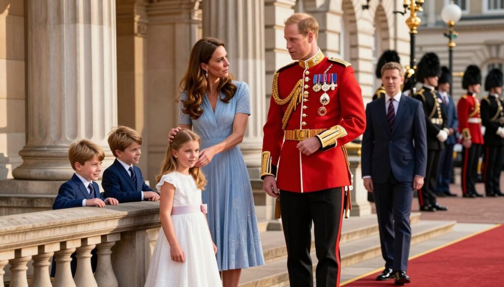 Wales Family Social Media Update showing Prince George and Princess Charlotte during Trooping the Colour preparations