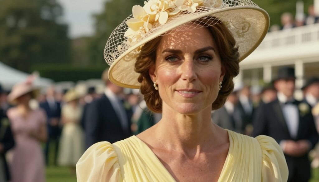 Kate Ascot 2026 Princess of Wales wearing yellow dress and hat at Royal Ascot fashion appearance