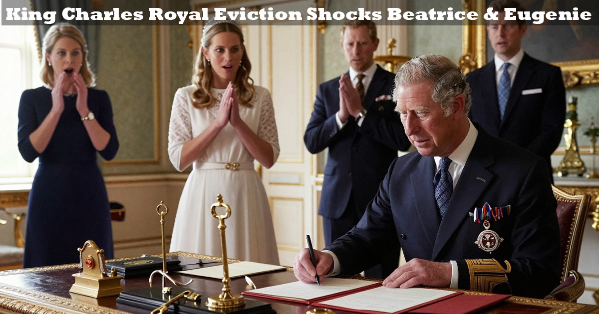 King Charles evicting Princesses Beatrice and Eugenie