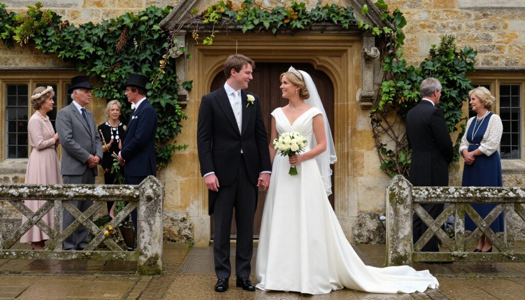 Peter Phillips Marries Harriet Sperling as members of the Royal Family gather for the wedding reception at Gatcombe Park