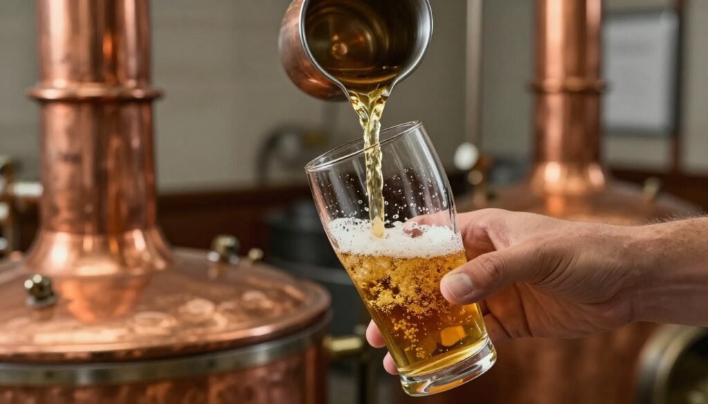 King Charles beer joke as King Charles pulls a pint at Hall and Woodhouse Brewery after England World Cup loss